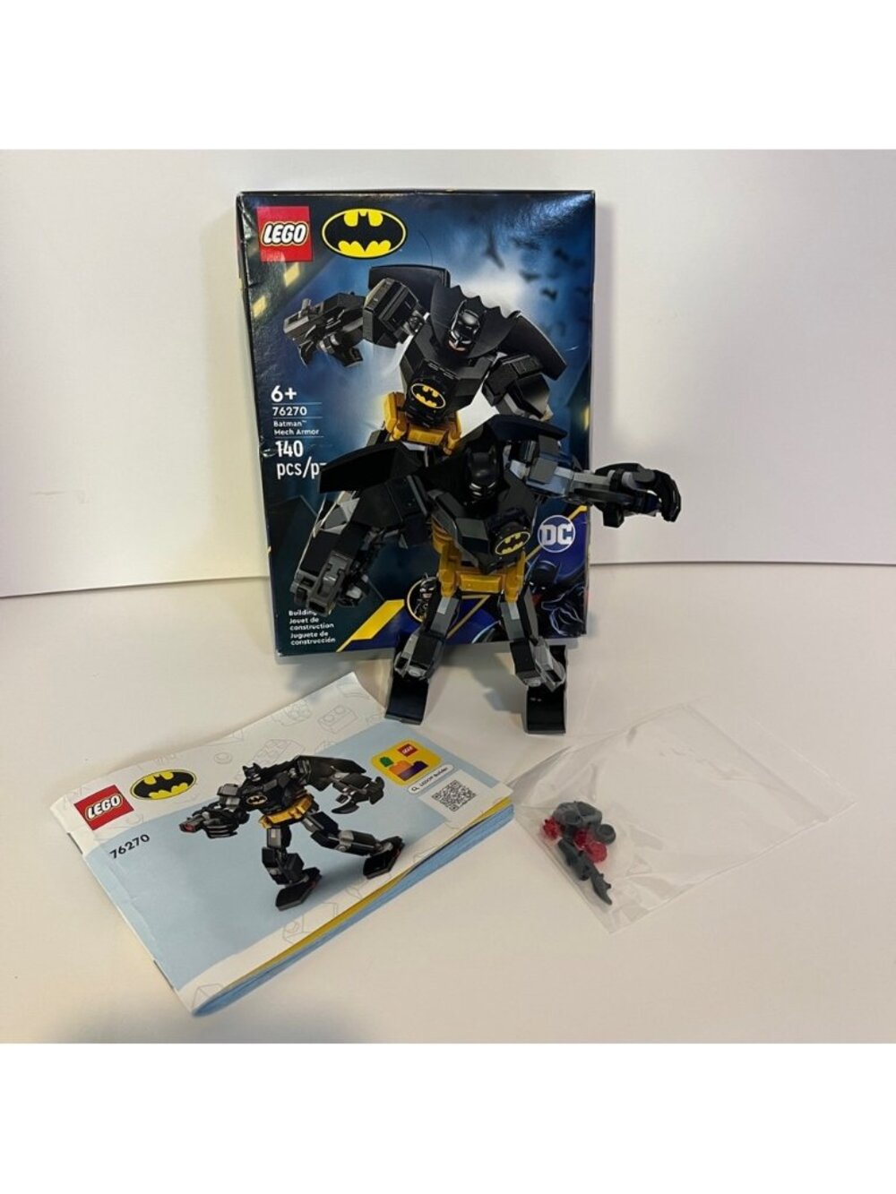 LEGO 76270 Super Heroes Batman Mech Armour Complete Damaged Box Set Minifigure